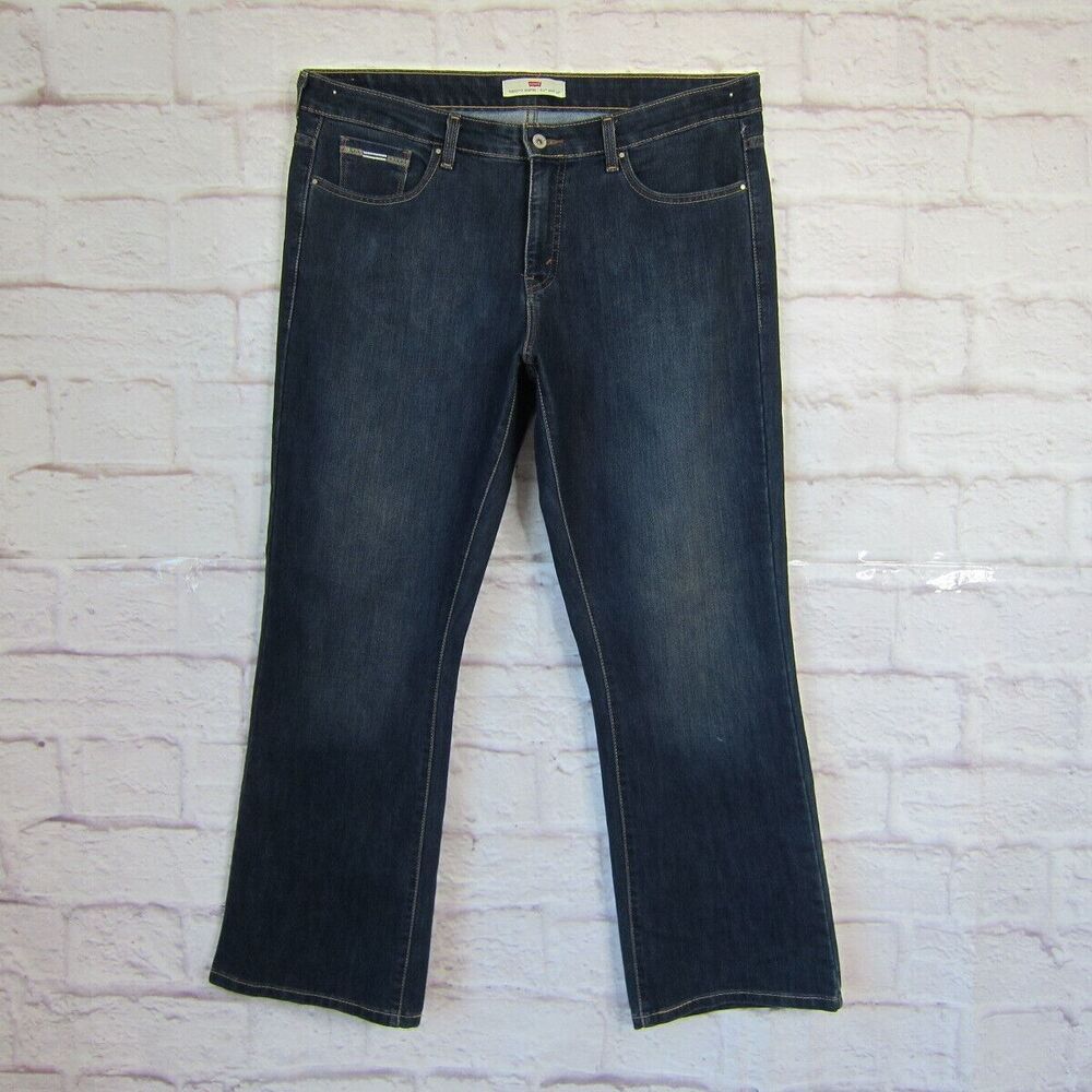 LEVI'S Perfectly Shaping 512 Boot Cut Jeans Dark Wash size 20 M